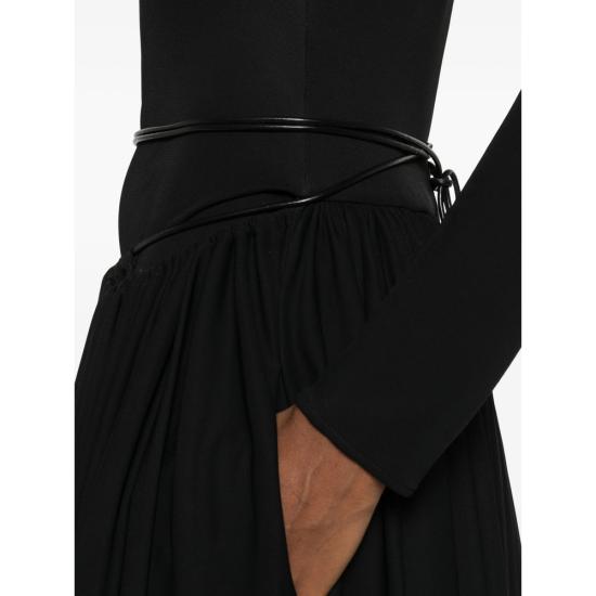 26SS 알라이아 미디 원피스 AA9R2808J090C 995 BLACK - ALAIA