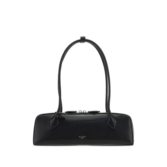 26SS 알라이아 르 테켈 미디움 레더 숄더백 AA1S06033CA212 999 BLACK