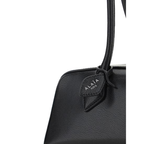 26SS 알라이아 르 테켈 미디움 레더 숄더백 AA1S06033CA212 999 BLACK - ALAIA