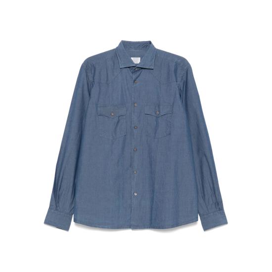  마짜렐리 셔츠 B81BL 1 TEX BLUE