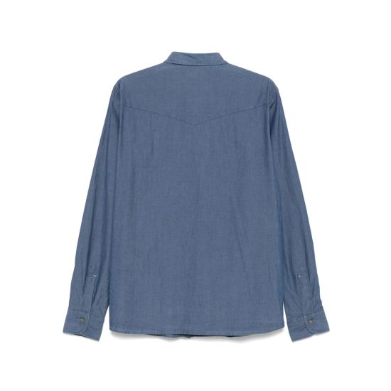  마짜렐리 셔츠 B81BL 1 TEX BLUE - MAZZARELLI