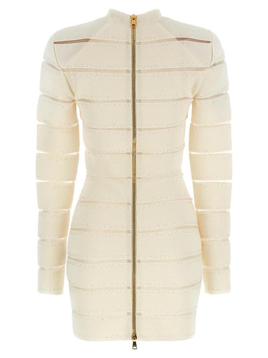  발망 숏 원피스 바디콘 드레스 화이트 - BALMAIN