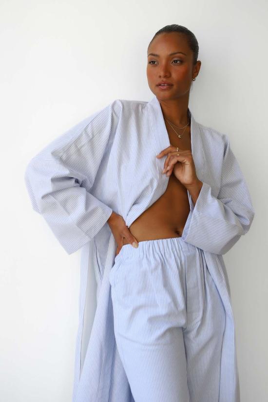  Be Idle 팔라초 팬츠 핀스트라이프 복서 - BE IDLE