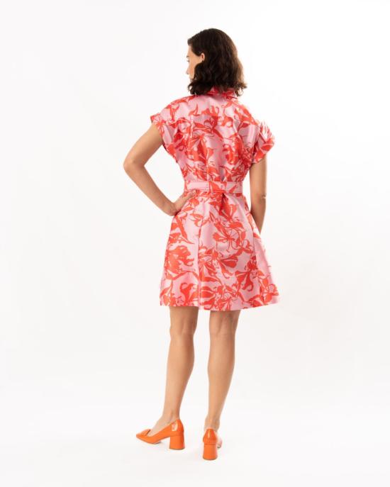  핀리 숏 원피스 샨텔 쇼트 드레스 핑크/코랄 - FINLEY
