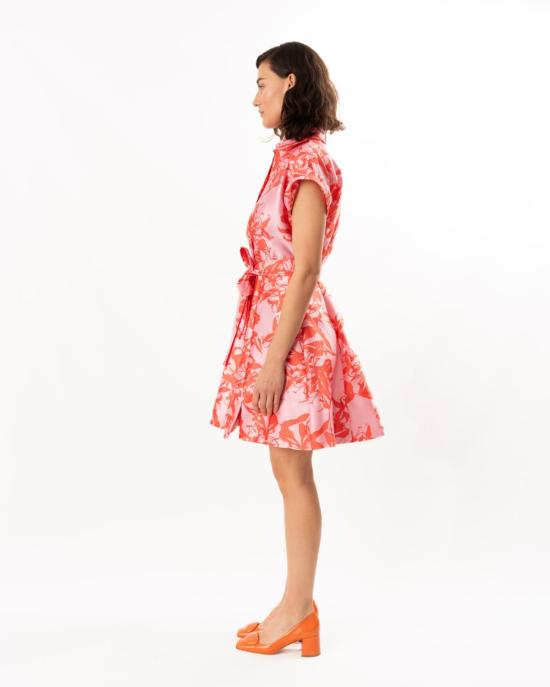  핀리 숏 원피스 샨텔 쇼트 드레스 핑크/코랄 - FINLEY