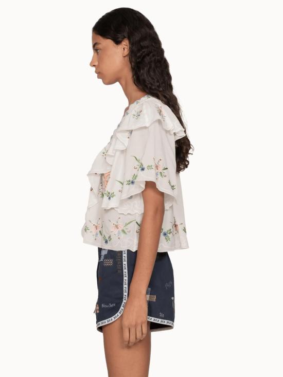  씨뉴욕 블라우스 씨뉴세라피나 S/S 탑크림 - SEA NY