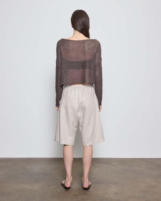  엔자 코스타 스웨터 Enza Costa 오픈 니트 바토 - ENZA COSTA