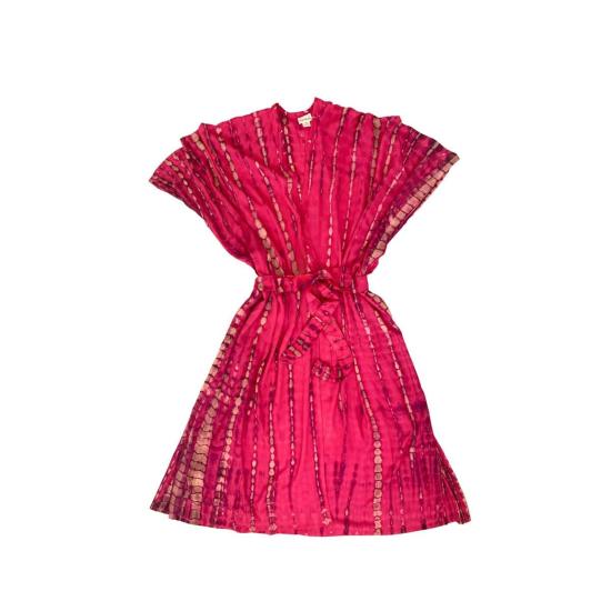  Pink Haley 라운지 웨어 핑크 헤일리 사라 핸드다이드 기모노 푸시아 - PINK HALEY