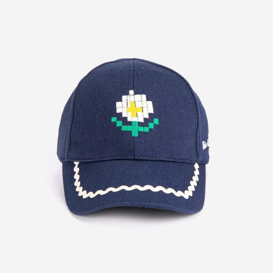  [키즈] 보보쇼즈 모자 키즈 보보 초시스 픽셀 데이지 트윌 캡 네이비 블루