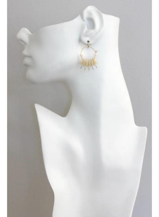  David Aubrey 이어링 데이비드 오브리 미니 매트 후프 - OTHER BRANDS