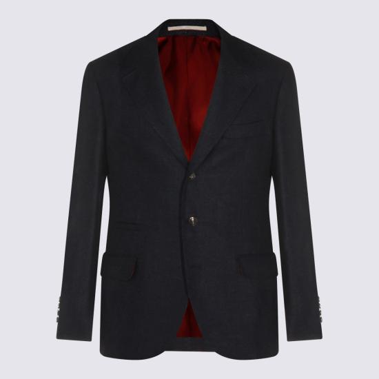  브루넬로 쿠치넬리 수트 자켓 실크 정장