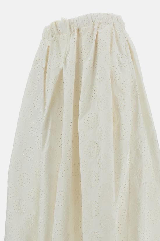  꼼데가르송 미디 스커트 Comme Des Garçons 코튼 퀼로트 화이트 - COMME DES GARCONS