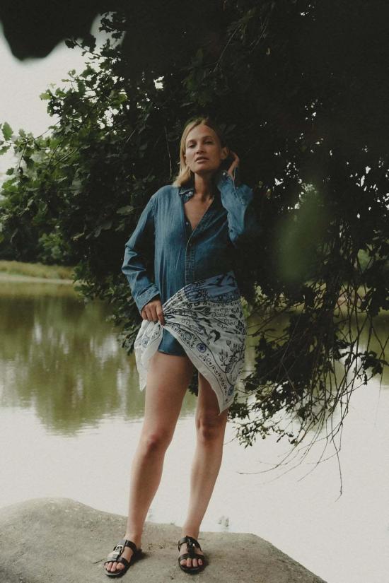  Maison Lecomte Flament 머플러/스카프 파 웨스트 코튼 스카프 - OTHER BRANDS