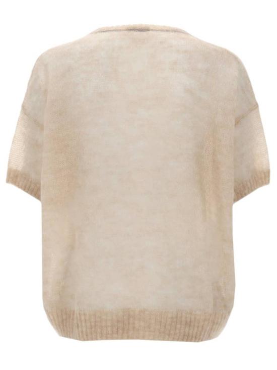  브루넬로 쿠치넬리 스웨터 모헤어  아이보리를 입은 Brunello Cucinelli Maglia - BRUNELLO CUCINELLI