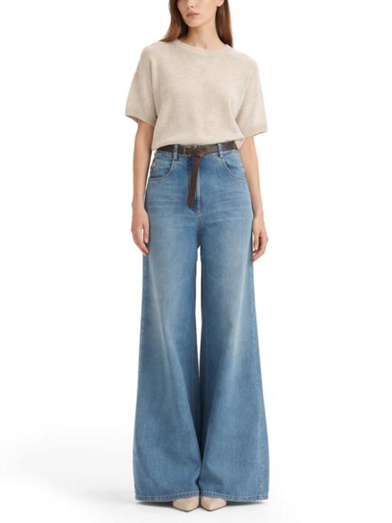  브루넬로 쿠치넬리 스웨터 모헤어  아이보리를 입은 Brunello Cucinelli Maglia - BRUNELLO CUCINELLI