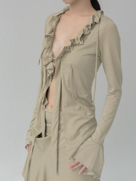  CARO CHIA 블라우스 카로 치아 오퍼레 탑 - OTHER BRANDS