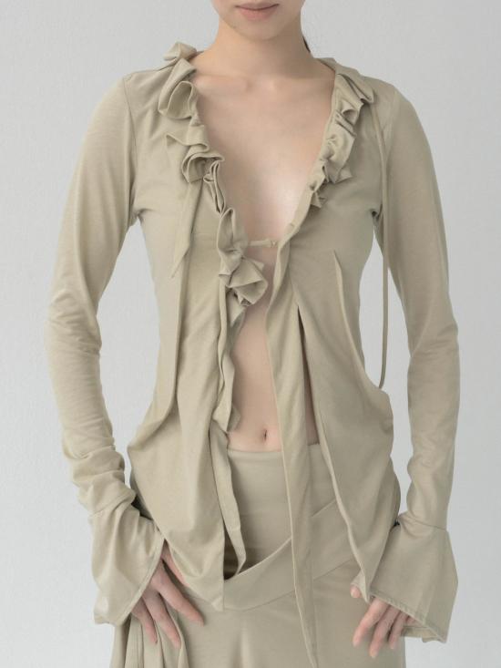  CARO CHIA 블라우스 카로 치아 오퍼레 탑