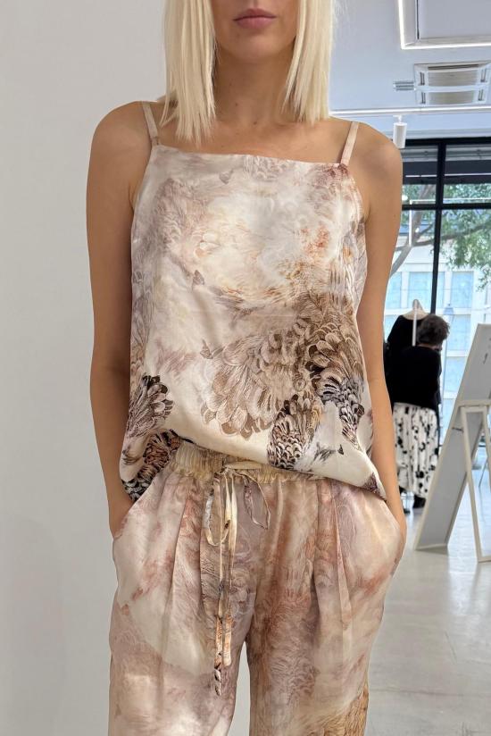  복자 캐미솔 카미솔 페더드 핑크 - BOKJA