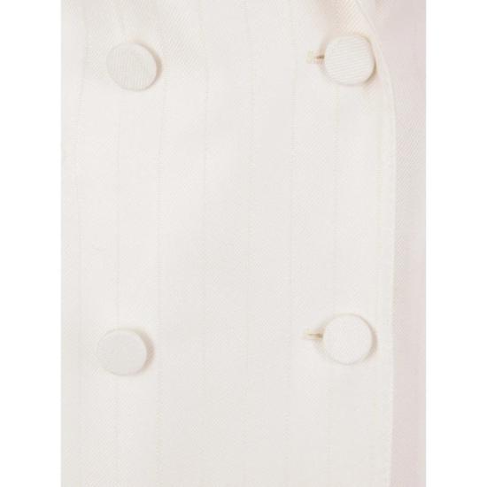  톰포드 수트 자켓 핀스트라이프 더블 브레스티드 블레이저 화이트 - TOMFORD