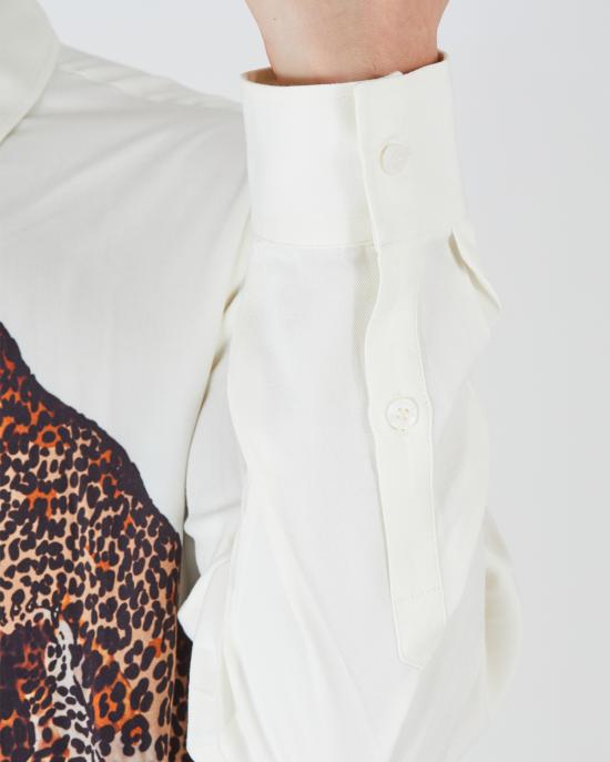  저스트까발리 긴팔 셔츠 77OALYR6 CN503 off white 004 BIANCO MULTI - JUST CAVALLI