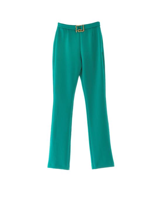  저스트까발리 스트레이트 팬츠 77PAA131 N0373 cadmium green 180 VERDE