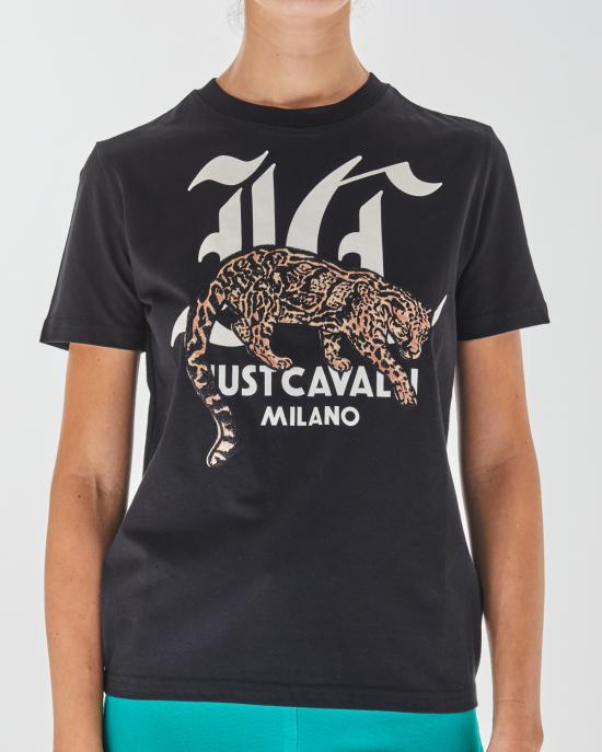  저스트까발리 반팔 티셔츠 77PAHA02 CJ718 black 899 NERO - JUST CAVALLI