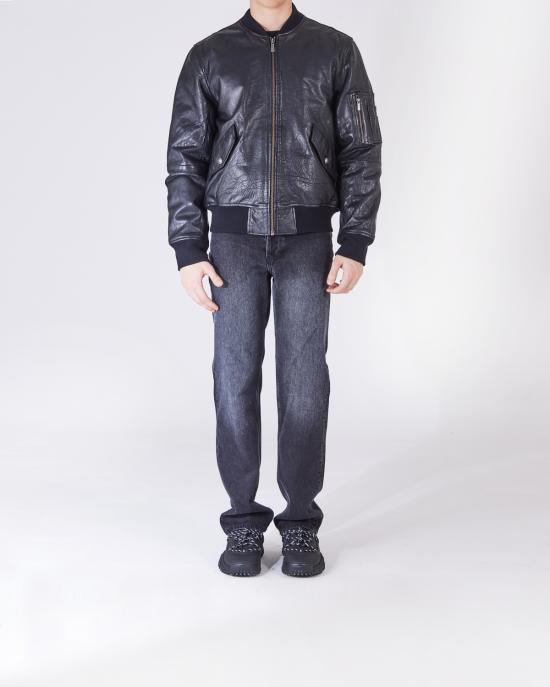  저스트까발리 가죽 자켓 77OAVP00 CP017 black 899 NERO - JUST CAVALLI