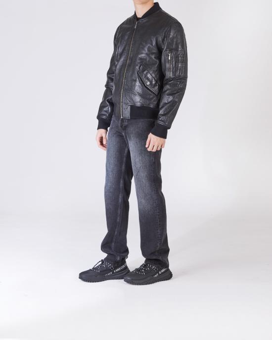  저스트까발리 가죽 자켓 77OAVP00 CP017 black 899 NERO - JUST CAVALLI