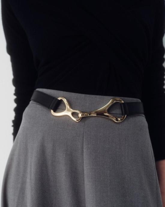  비로우더레귤러 벨트 레귤러 벨트 B 로우 더  기드온  블랙/골드 - B LOW THE BELT