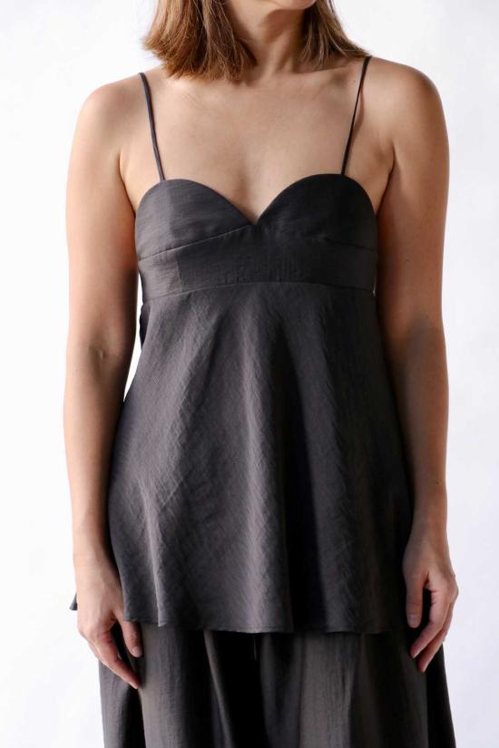  코데라 바디수트 티셔츠 코르데라 하트 모양 탑