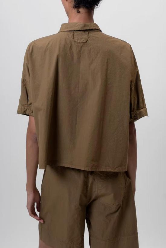  Aequamente 블라우스 Ss Legno 버튼 다운 블라우스 Legno - AEQUAMENTE