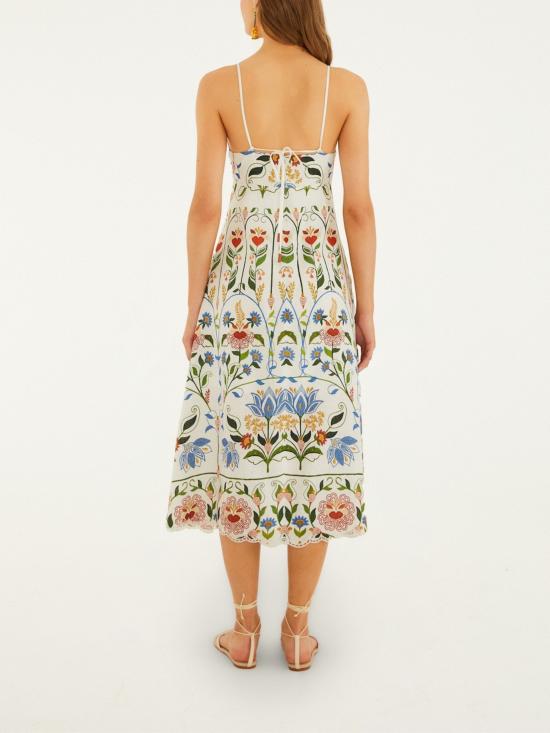 26SS 팜 리오 롱 원피스 358185 STITCHEDGARDEN26092 MultiColour - FARM RIO