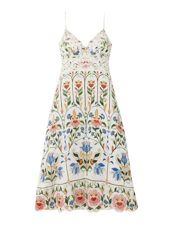 26SS 팜 리오 롱 원피스 358185 STITCHEDGARDEN26092 MultiColour