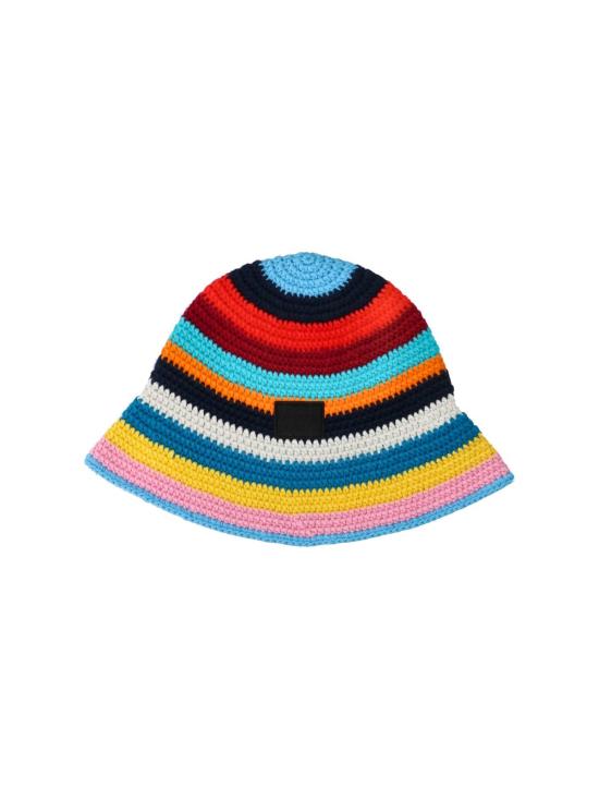  폴 스미스 버킷햇 시그니처 스트라이프 크로셰  멀티컬러