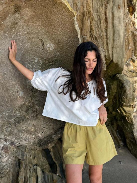  어니스트 코튼 블라우스 플로라