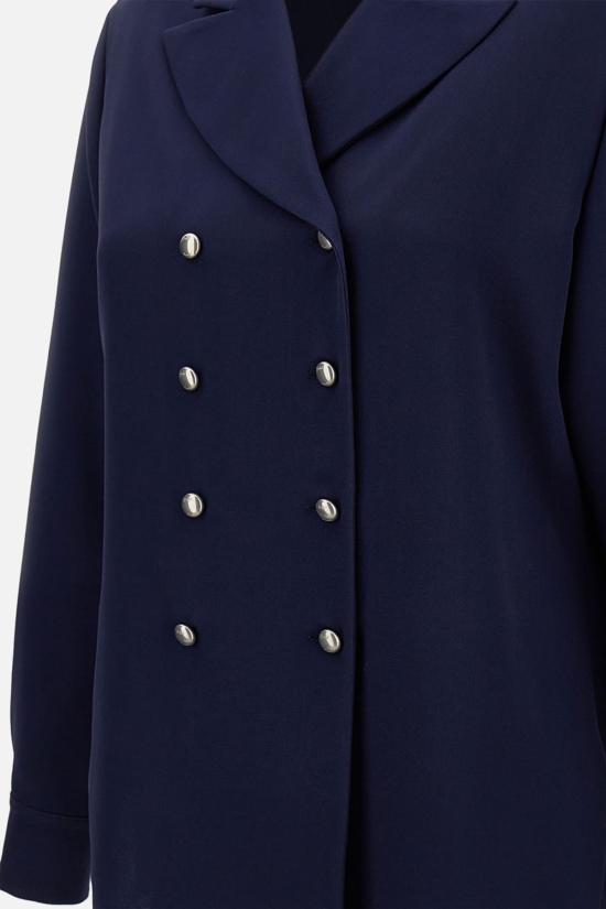  랄프 로렌 수트 자켓 긴팔 버튼 앞 여밈 셔츠 블레이저 블루 - RALPH LAUREN