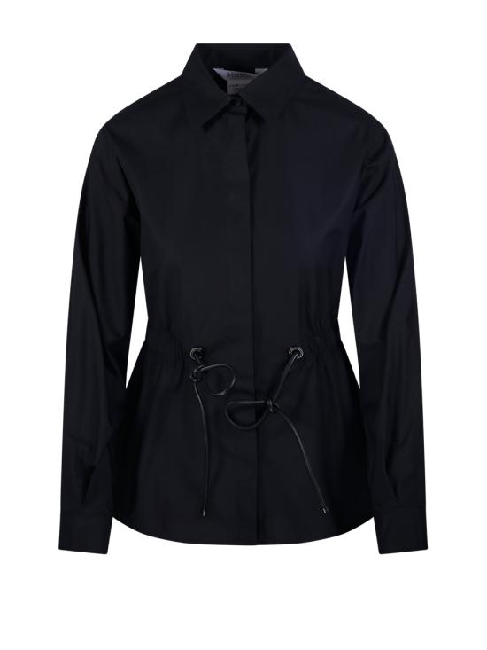 26SS 막스마라 Tazzina 드로스트링 셔츠 2611111052600 005 NERO