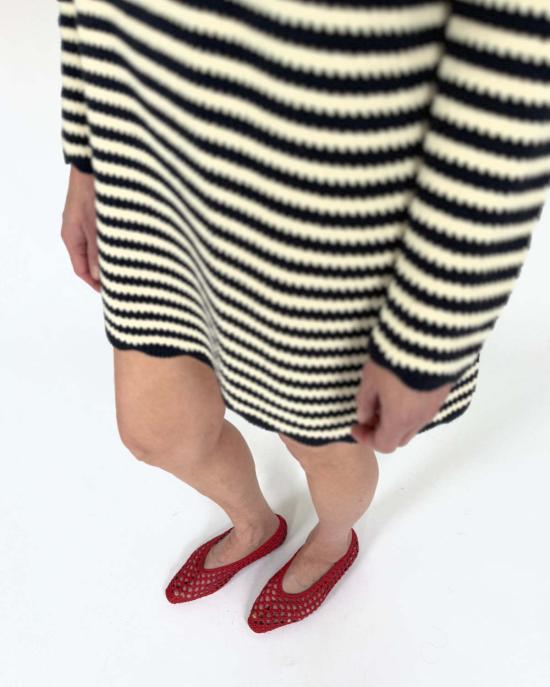  차오 루시아 숏 원피스 Ciao Lucia Faro 스트라이프 니트 드레스 - CIAO LUCIA