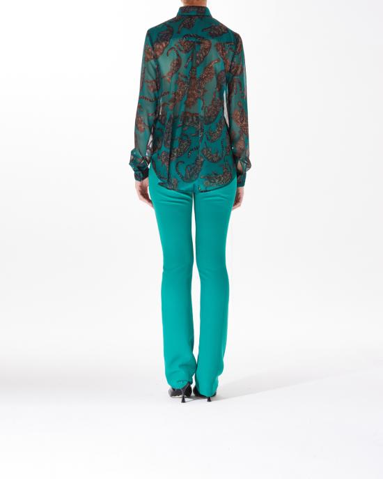  저스트까발리 블라우스 77PAL222 NS492 cadmium green 180 VERDE MULTI - JUST CAVALLI