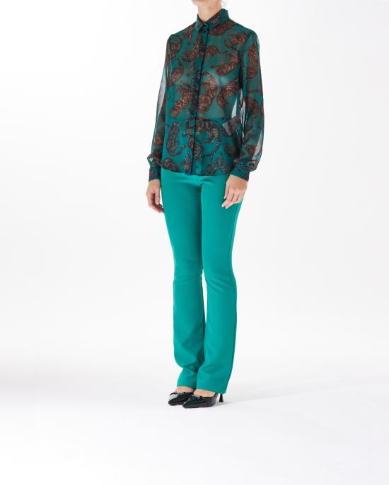  저스트까발리 블라우스 77PAL222 NS492 cadmium green 180 VERDE MULTI - JUST CAVALLI