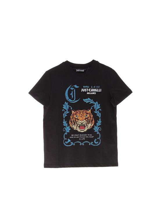  저스트까발리 반팔 티셔츠 77PAHC03 CJ600 nero 899 NERO