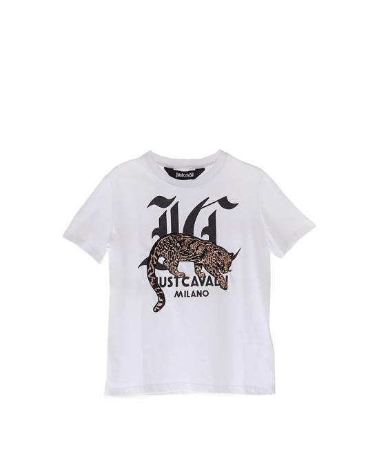  저스트까발리 반팔 티셔츠 77PAHA02 CJ718 white 003 BIANCO