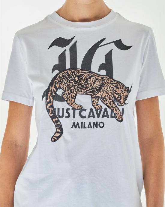  저스트까발리 반팔 티셔츠 77PAHA02 CJ718 white 003 BIANCO - JUST CAVALLI