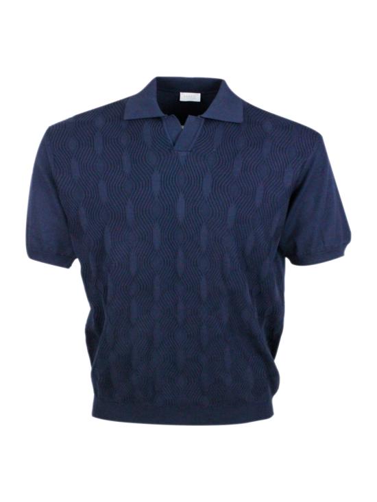 26SS 04651/트립인어백 폴로 티셔츠 2KN2604A23 05 Blue