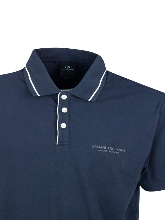 26SS 알마니 폴로 티셔츠 XM001557AF10363 UB101 Blue - ARMANI