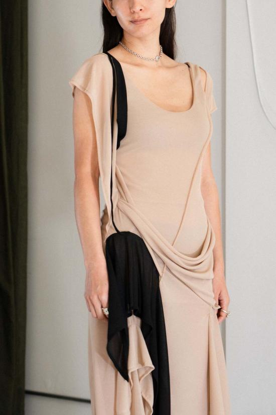  CARO CHIA 롱 원피스 카로 치아 안트로 메쉬 드레스 - OTHER BRANDS