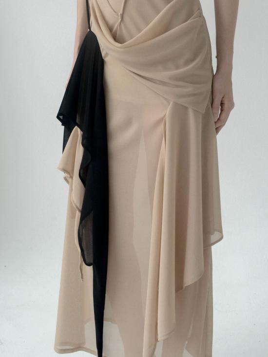  CARO CHIA 롱 원피스 카로 치아 안트로 메쉬 드레스 - OTHER BRANDS