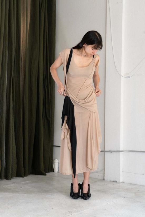  CARO CHIA 롱 원피스 카로 치아 안트로 메쉬 드레스 - OTHER BRANDS