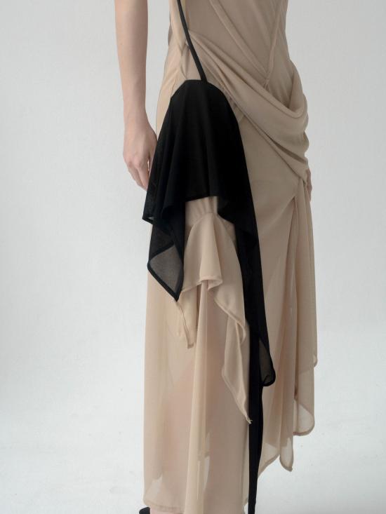  CARO CHIA 롱 원피스 카로 치아 안트로 메쉬 드레스 - OTHER BRANDS