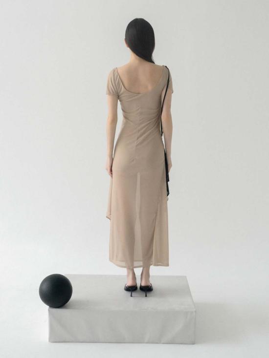  CARO CHIA 롱 원피스 카로 치아 안트로 메쉬 드레스 - OTHER BRANDS